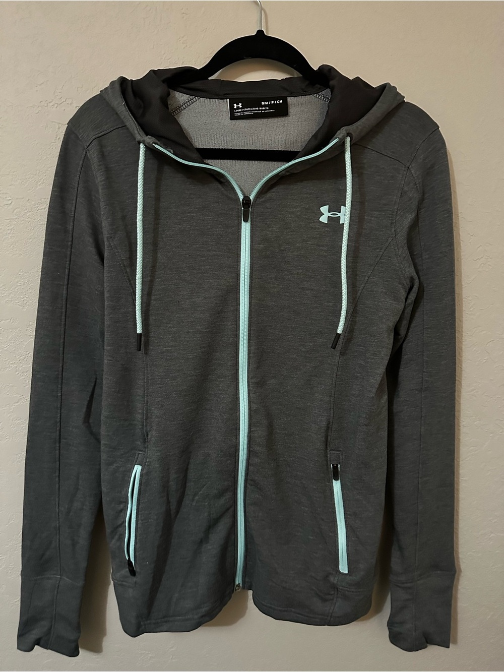 Under Armour Dark Gray Zip Up Hoodie